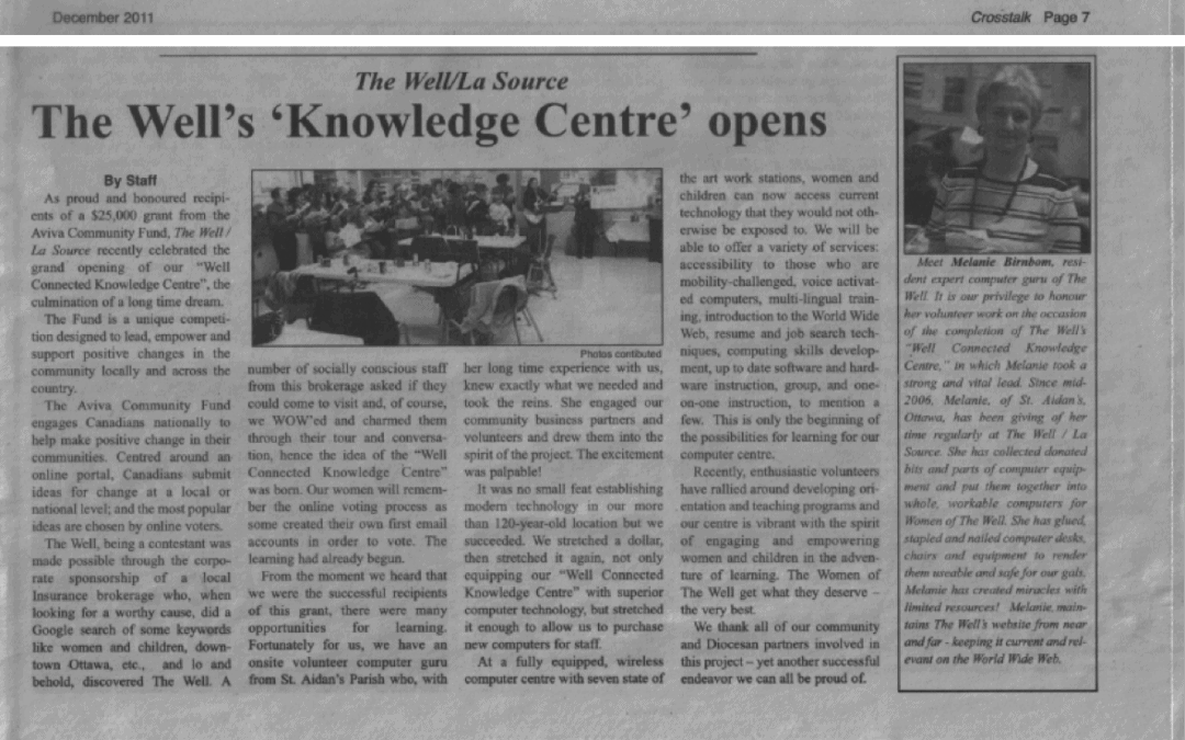 The Well’s ‘Knowledge Centre’ opens